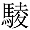 䮚: Serifenschrift (Songti/Mingti)