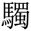 䮷: Serifenschrift (Songti/Mingti)