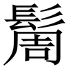 䯾: Serifenschrift (Songti/Mingti)