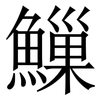 䲃: Serifenschrift (Songti/Mingti)