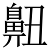 䶊: Serifenschrift (Songti/Mingti)