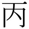 丙: Serifenschrift (Songti/Mingti)