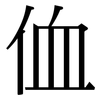 侐: Serifenschrift (Songti/Mingti)