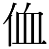 侐: Serifenschrift (Songti/Mingti)