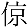 倞: Serifenschrift (Songti/Mingti)