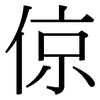 倞: Serifenschrift (Songti/Mingti)