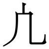 凣: Serifenschrift (Songti/Mingti) 凣: Serifenschrift (Songti/Mingti)