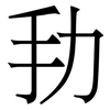 劧: Serifenschrift (Songti/Mingti) 劧: Serifenschrift (Songti/Mingti)
