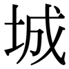 城: Serifenschrift (Songti/Mingti)