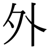 外: serif (Songti/Mingti) 外: serif (Songti/Mingti)