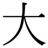 大: serif (Songti/Mingti) 大: serif (Songti/Mingti)