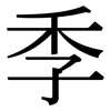 季: Serifenschrift (Songti/Mingti) 季: Serifenschrift (Songti/Mingti)
