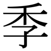 季: Serifenschrift (Songti/Mingti)