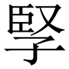 孯: Serifenschrift (Songti/Mingti) 孯: Serifenschrift (Songti/Mingti)