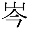 岑: Serifenschrift (Songti/Mingti)