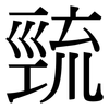 巰: Serifenschrift (Songti/Mingti)