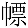 幖: Serifenschrift (Songti/Mingti) 幖: Serifenschrift (Songti/Mingti)