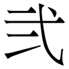 弐: Serifenschrift (Songti/Mingti) 弐: Serifenschrift (Songti/Mingti)