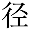 径: Serifenschrift (Songti/Mingti) 径: Serifenschrift (Songti/Mingti)