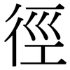徑: Serifenschrift (Songti/Mingti) 徑: Serifenschrift (Songti/Mingti)