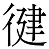 徤: Serifenschrift (Songti/Mingti) 徤: Serifenschrift (Songti/Mingti)