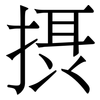 摂: Serifenschrift (Songti/Mingti) 摂: Serifenschrift (Songti/Mingti)