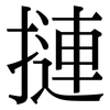 摙: Serifenschrift (Songti/Mingti)
