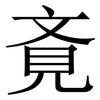 斍: Serifenschrift (Songti/Mingti) 斍: Serifenschrift (Songti/Mingti)
