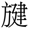 旔: Serifenschrift (Songti/Mingti)