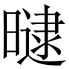 曃: Serifenschrift (Songti/Mingti) 曃: Serifenschrift (Songti/Mingti)