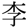 李: Serifenschrift (Songti/Mingti)