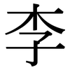 李: Serifenschrift (Songti/Mingti)