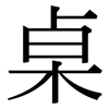 桌: Serifenschrift (Songti/Mingti)