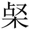 梷: Serifenschrift (Songti/Mingti) 梷: Serifenschrift (Songti/Mingti)