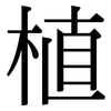 植: Serifenschrift (Songti/Mingti)