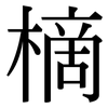 樀: Serifenschrift (Songti/Mingti)