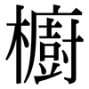 櫥: Serifenschrift (Songti/Mingti)