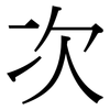 次: serif (Songti/Mingti) 次: serif (Songti/Mingti)