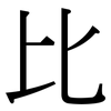 比: serif (Songti/Mingti) 比: serif (Songti/Mingti)