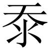 沗: Serifenschrift (Songti/Mingti) 沗: Serifenschrift (Songti/Mingti)