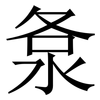 洜: Serifenschrift (Songti/Mingti) 洜: Serifenschrift (Songti/Mingti)