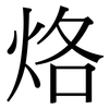 烙: Serifenschrift (Songti/Mingti)