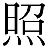 照: serif (Songti/Mingti) 照: serif (Songti/Mingti)