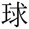 球: serif (Songti/Mingti) 球: serif (Songti/Mingti)