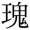瑰: Serifenschrift (Songti/Mingti)