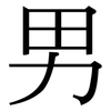 男: Serifenschrift (Songti/Mingti)