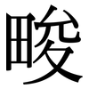 畯: Serifenschrift (Songti/Mingti)