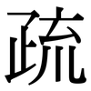 疏: serif (Songti/Mingti) 疏: serif (Songti/Mingti)