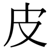 皮: serif (Songti/Mingti) 皮: serif (Songti/Mingti)