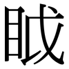 眓: Serifenschrift (Songti/Mingti)